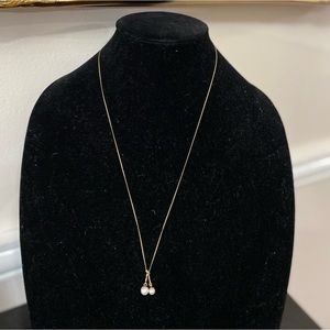 14k Gold-filled Pearl Drop Pendant Necklace